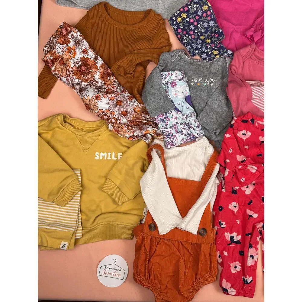 Huge Baby Girl 3-6M Fall/Winter Clothing Lot - 24 Pieces #646